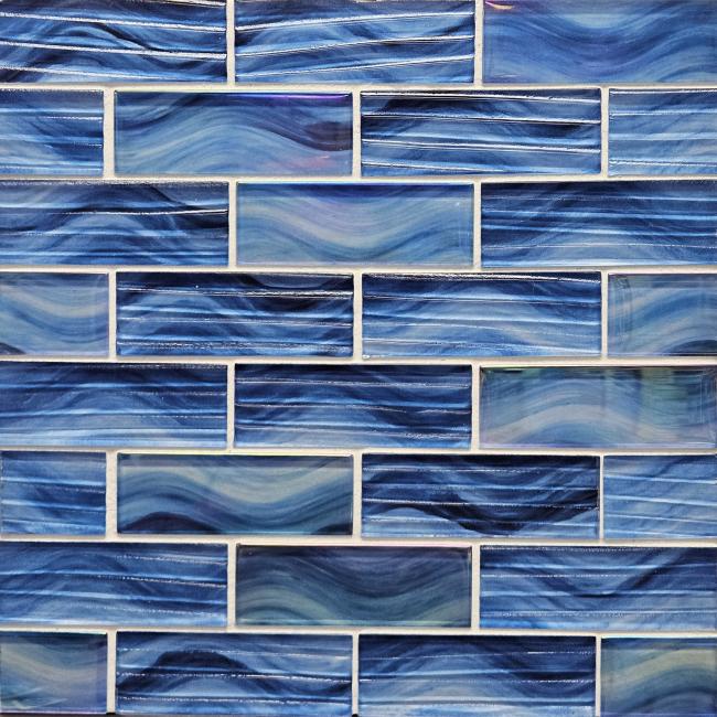 Green glass mosaic